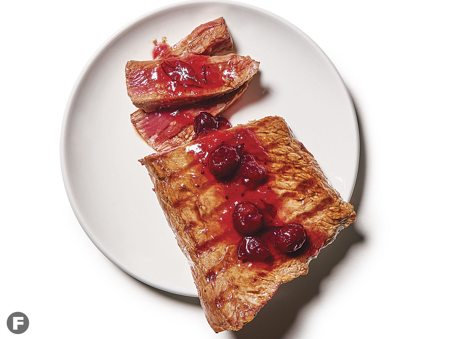 Flank Steak with Berry Reduction
